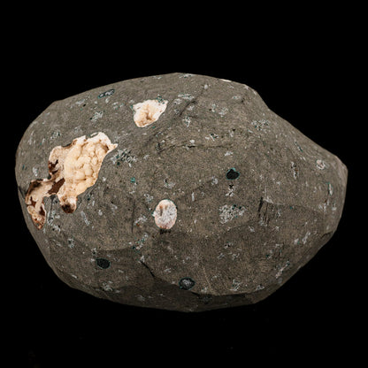 Calcite Cube with stilbite inside Chalcedony Geode Natural Mineral Specimen # B 5894 Calcite Superb Minerals 