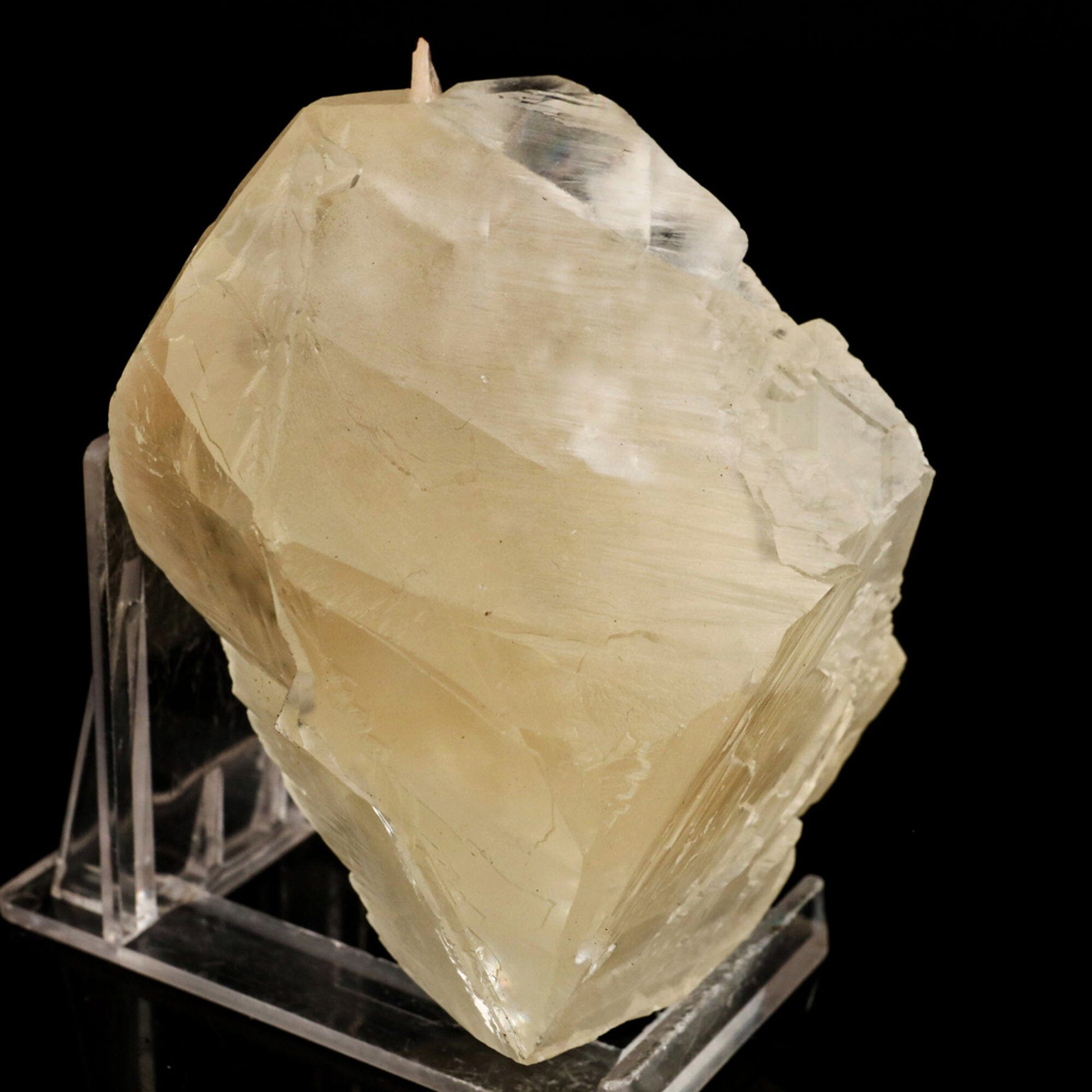 Calcite Cube with Stilbite Natural Mineral Specimen # B 6545 Calcite Superb Minerals 