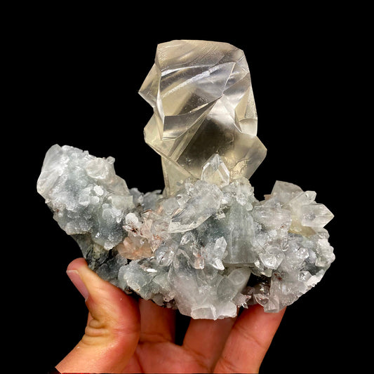 Calcite Huge Size with Apophyllite Natural Mineral Specimen DK184 Calcite Superb Minerals 