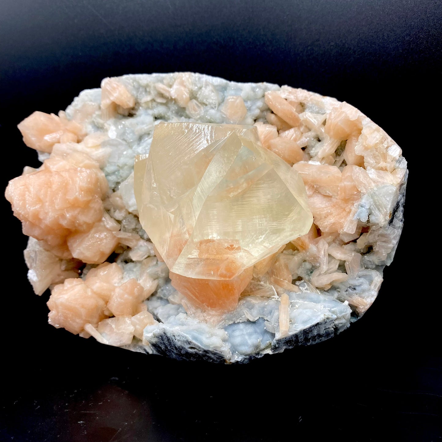 Calcite & Stilbite DK114 Superb Minerals 