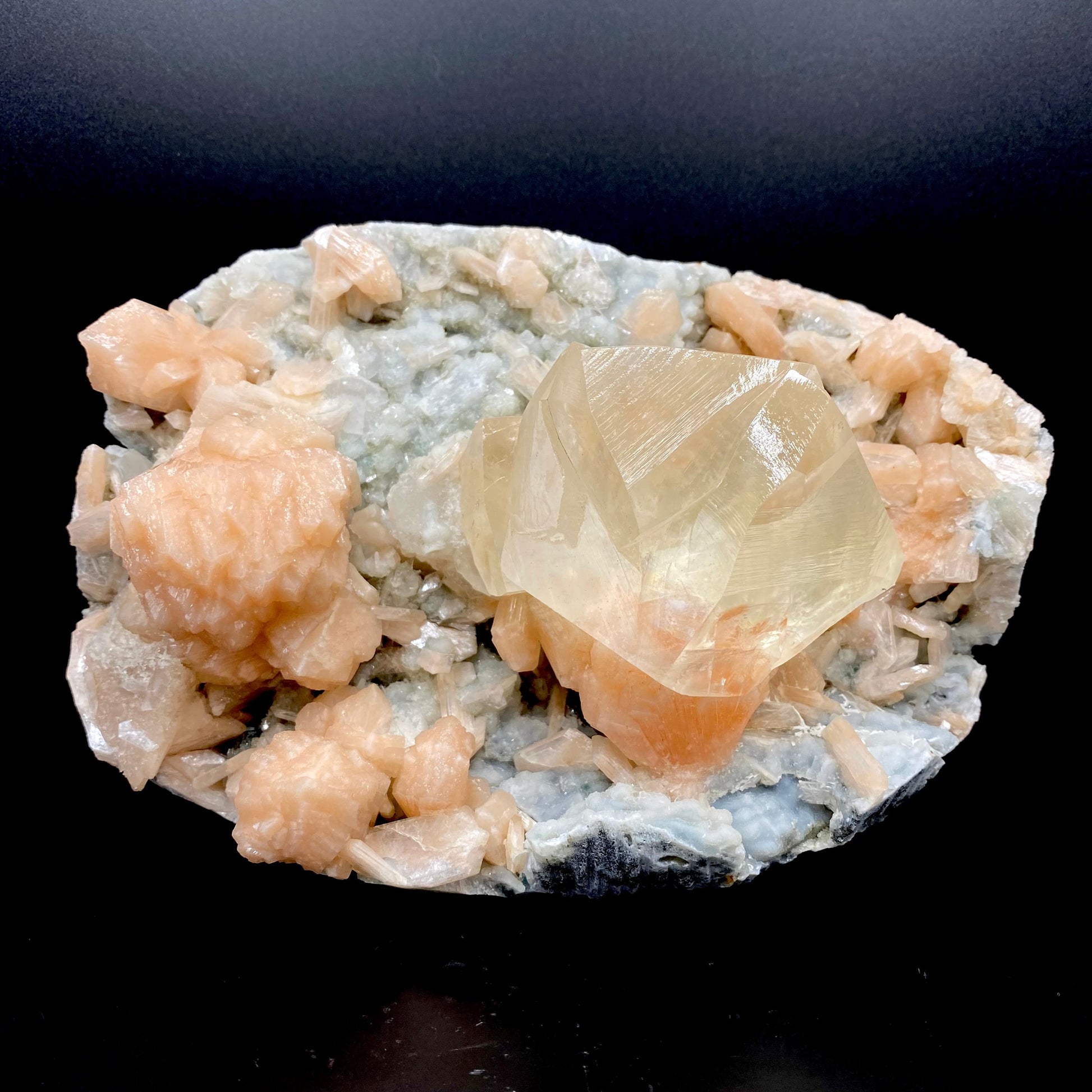 Calcite & Stilbite DK114 Superb Minerals 