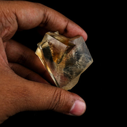 Calcite Terminated Golden Color Natural Mineral Specimen # B 6484 Calcite Superb Minerals 