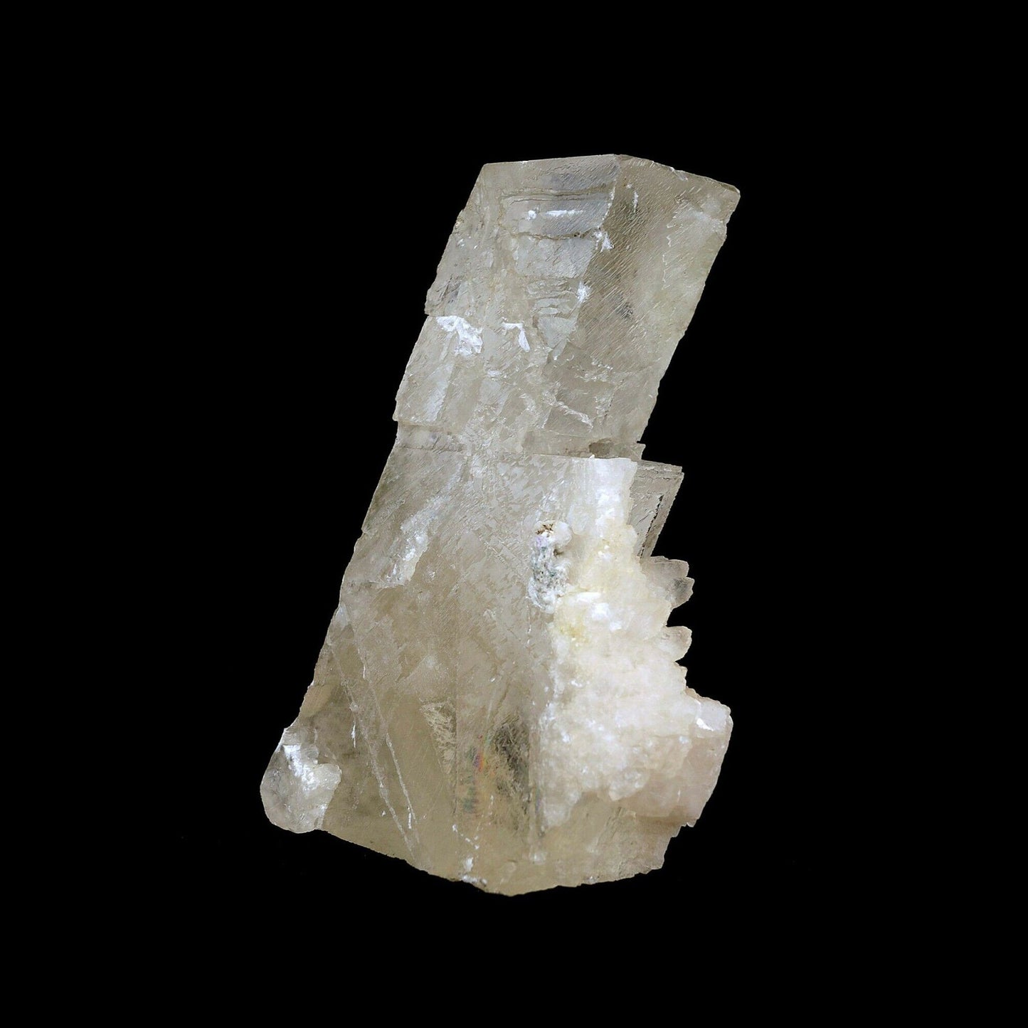 Calcite Unusual Formation Natural Mineral Specimen # B 3621  https://www.superbminerals.us/products/calcite-unusual-formation-natural-mineral-specimen-b-3621  Features:This Calcite is without doubt the most unusual crystal. Classic square formation like steps A sensational and wonderfully aesthetic specimen. Primary Mineral(s): CalciteSecondary Mineral(s): N/AMatrix: N/A14 cm x 8 cm600 GmsLocality: Jalgaon, Maharashtra, IndiaYear of Discovery: 2020