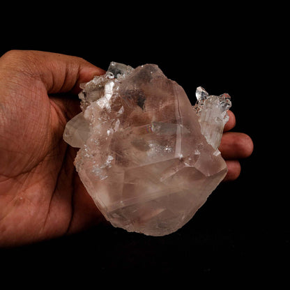 Calcite with Apophyllite Natural Mineral Specimen # B 5179  https://www.superbminerals.us/products/calcite-with-apophyllite-natural-mineral-specimen-b-5179  Features: With one of the best Indian Calcites, lustrous Apophyllite, and a truly excellent combo piece, this is truly exceptional.&nbsp;The Calcite in the middle of the piece is quite gorgeous on the front edge, with outstanding brilliance and gemminess.&nbsp;The front edge serves as the primary twinning plane 