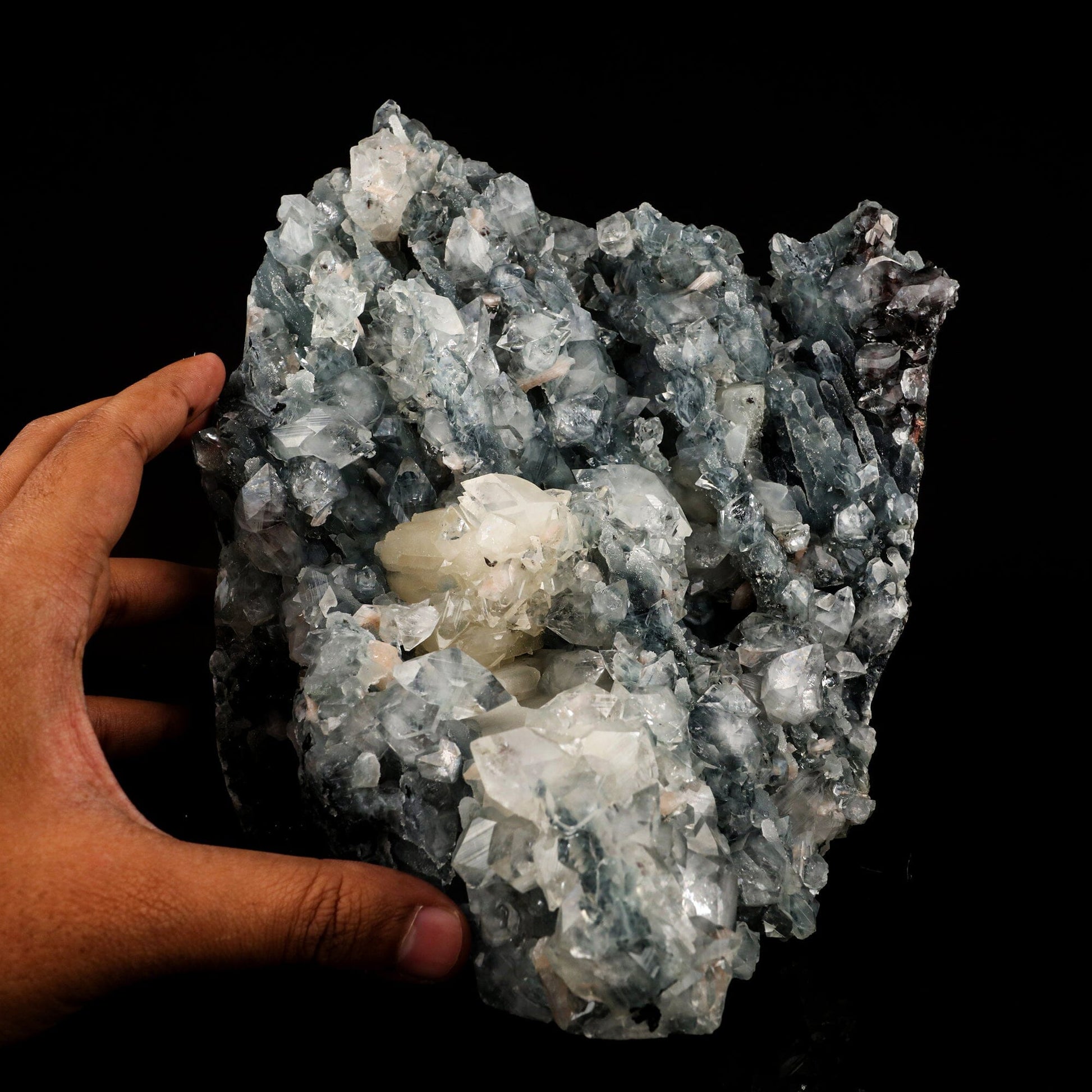 Calcite with Apophyllite Self Standing Natural Mineral Specimen # B 6422 Calcite Superb Minerals 