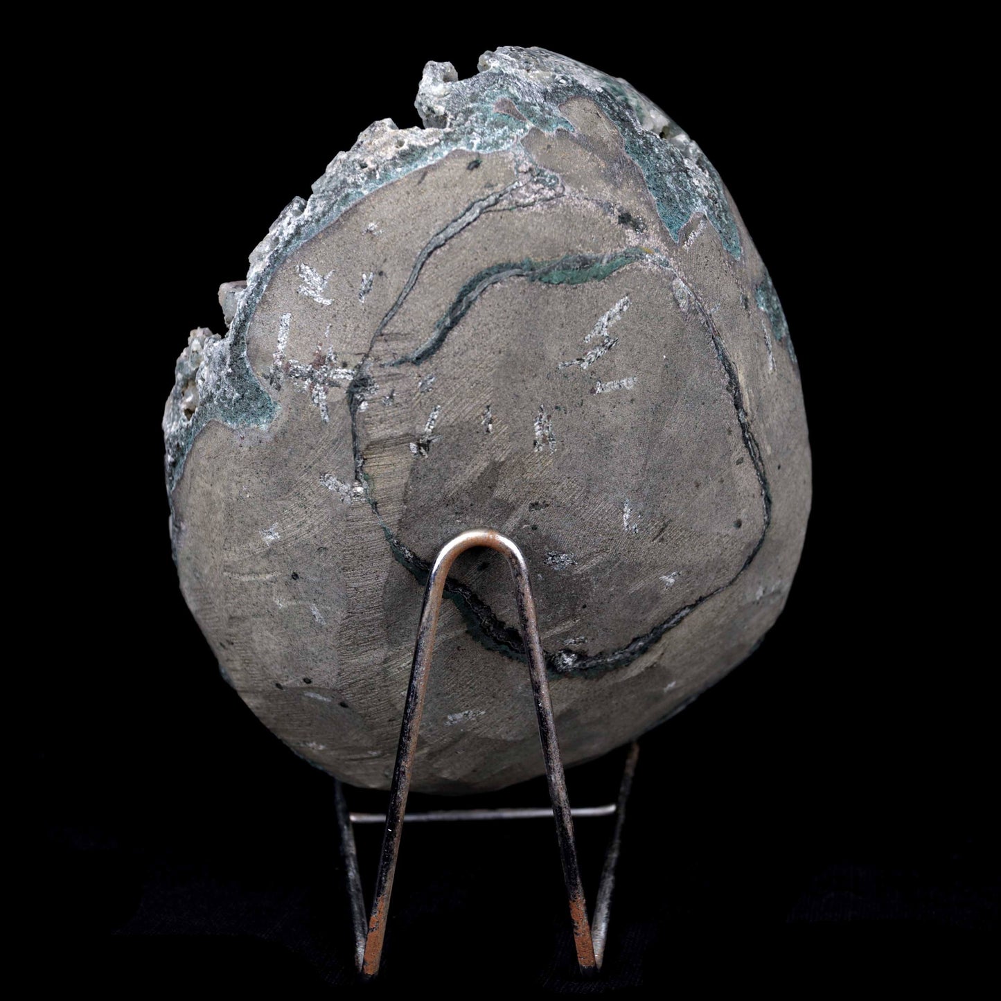 Calcite with Green Apophyllite with Stilbite (Excellent) Vug # B 4228  https://www.superbminerals.us/products/calcite-with-green-apophyllite-with-stilbite-excellent-vug-b-4228  Features:An exceptionally sculptural and impressive large combination zeolite specimen from Aurangabad. The very well prepared deep triangular vug in basalt matrix is lined with sparkly, bubbly, drusy gray chalcedony. The striking and aesthetic mound in the middle hosts pearlescent, flesh-pink, stilbite crystals,