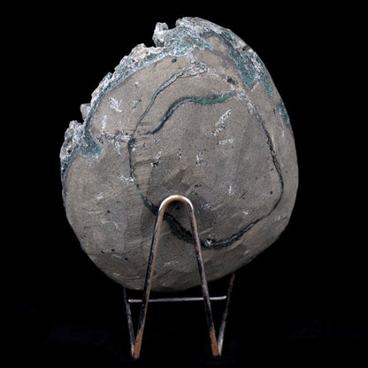 Calcite with Green Apophyllite with Stilbite (Excellent) Vug # B 4228  https://www.superbminerals.us/products/calcite-with-green-apophyllite-with-stilbite-excellent-vug-b-4228  Features:An exceptionally sculptural and impressive large combination zeolite specimen from Aurangabad. The very well prepared deep triangular vug in basalt matrix is lined with sparkly, bubbly, drusy gray chalcedony. The striking and aesthetic mound in the middle hosts pearlescent, flesh-pink, stilbite crystals,