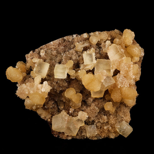 Calcite with Stilbite Free Standing Natural Mineral Specimen # B 6213 Calcite Superb Minerals 