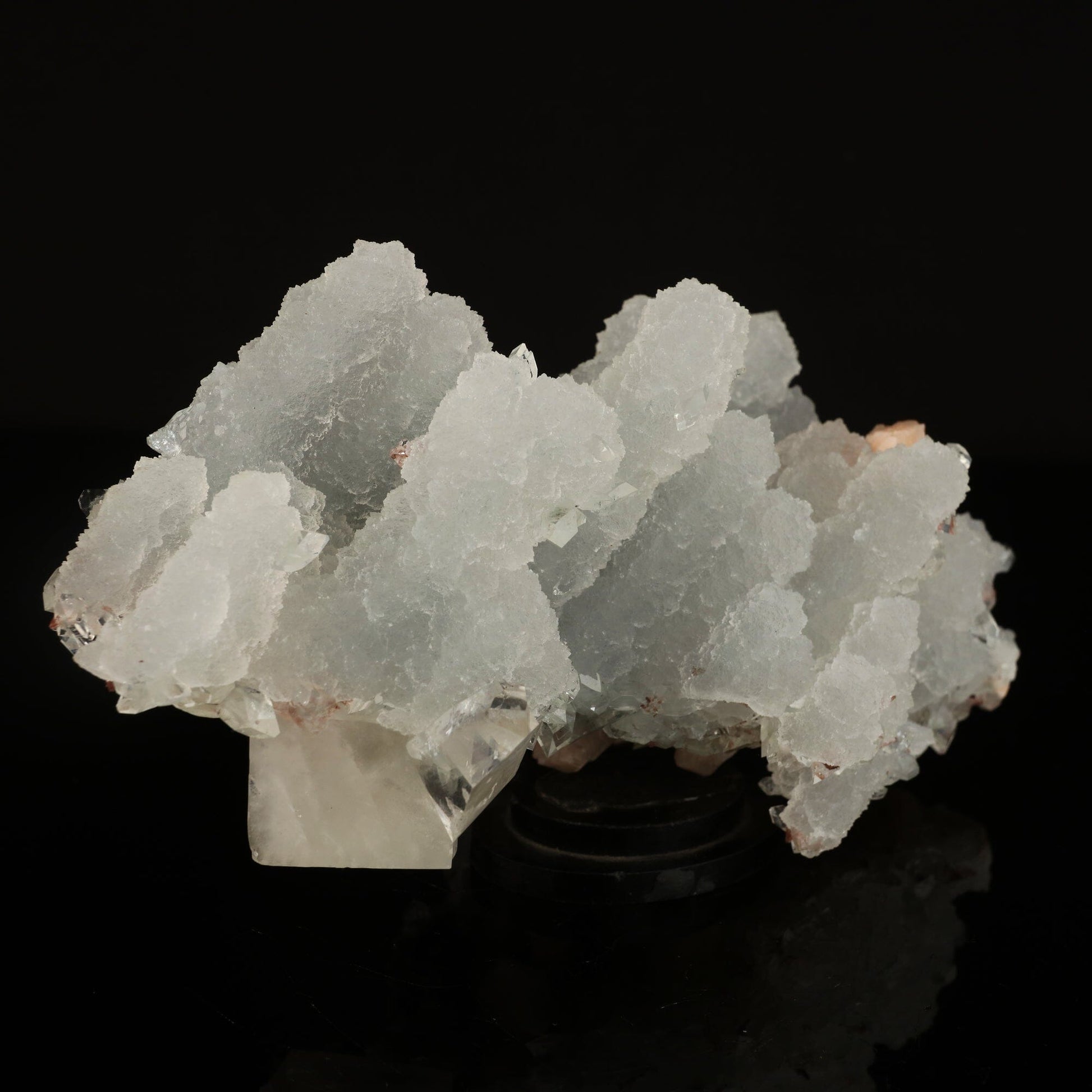 Calcite with Stilbite in Chalcedony coral Natural Mineral Specimen # B 6613 Chalcedony Superb Minerals 