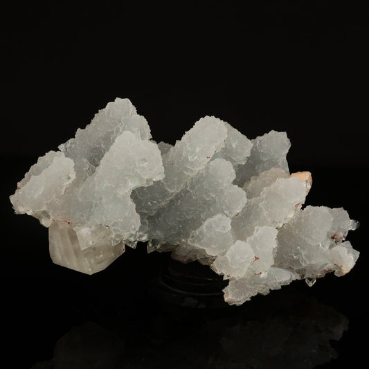 Calcite with Stilbite in Chalcedony coral Natural Mineral Specimen # B 6613 Chalcedony Superb Minerals 