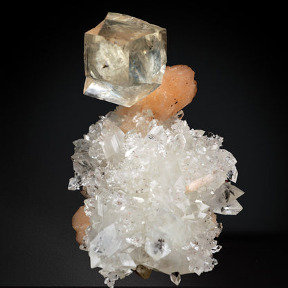 Calcite Yellow with Apophyllite and Stilbite # 20T106 Calcite Superb Minerals 
