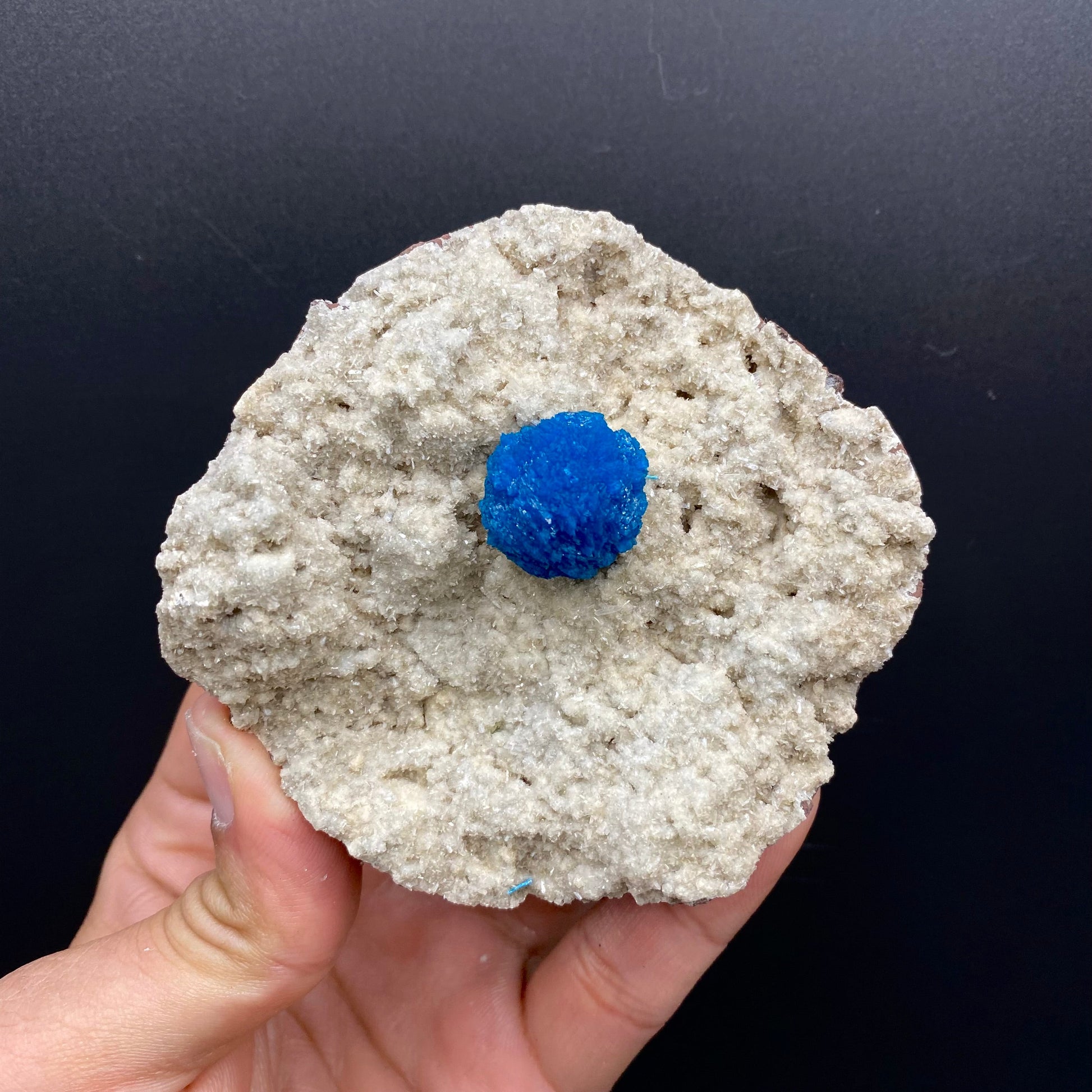 Cavansite Deep Blue on Heulandite Matrix Natural Mineral Specimen # DK183 Cavansite Superb Minerals 