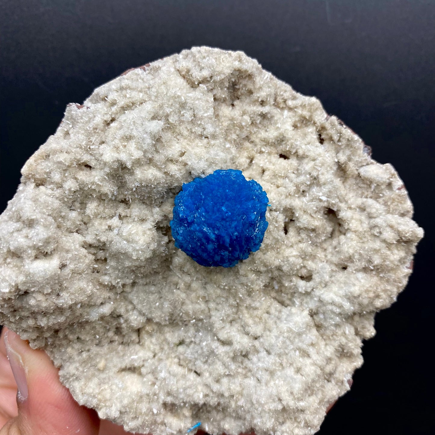 Cavansite Deep Blue on Heulandite Matrix Natural Mineral Specimen # DK183 Cavansite Superb Minerals 