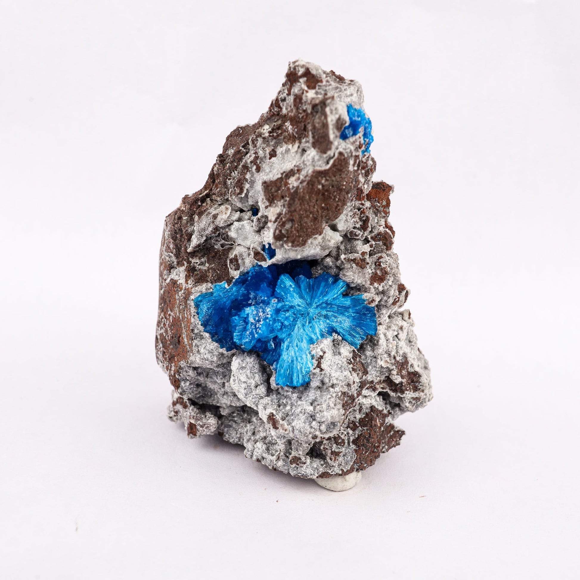 Cavansite on Heulandite (Rare Find) Free Standing Natural Mineral Specimen # B 6285 Cavansite Superb Minerals 