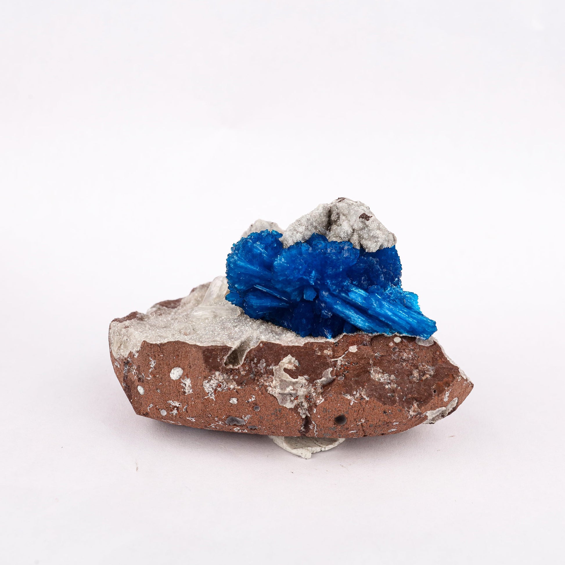 Cavansite on Heulandite (Rare Find) Free Standing Natural Mineral Specimen # B 6294 Cavansite Superb Minerals 