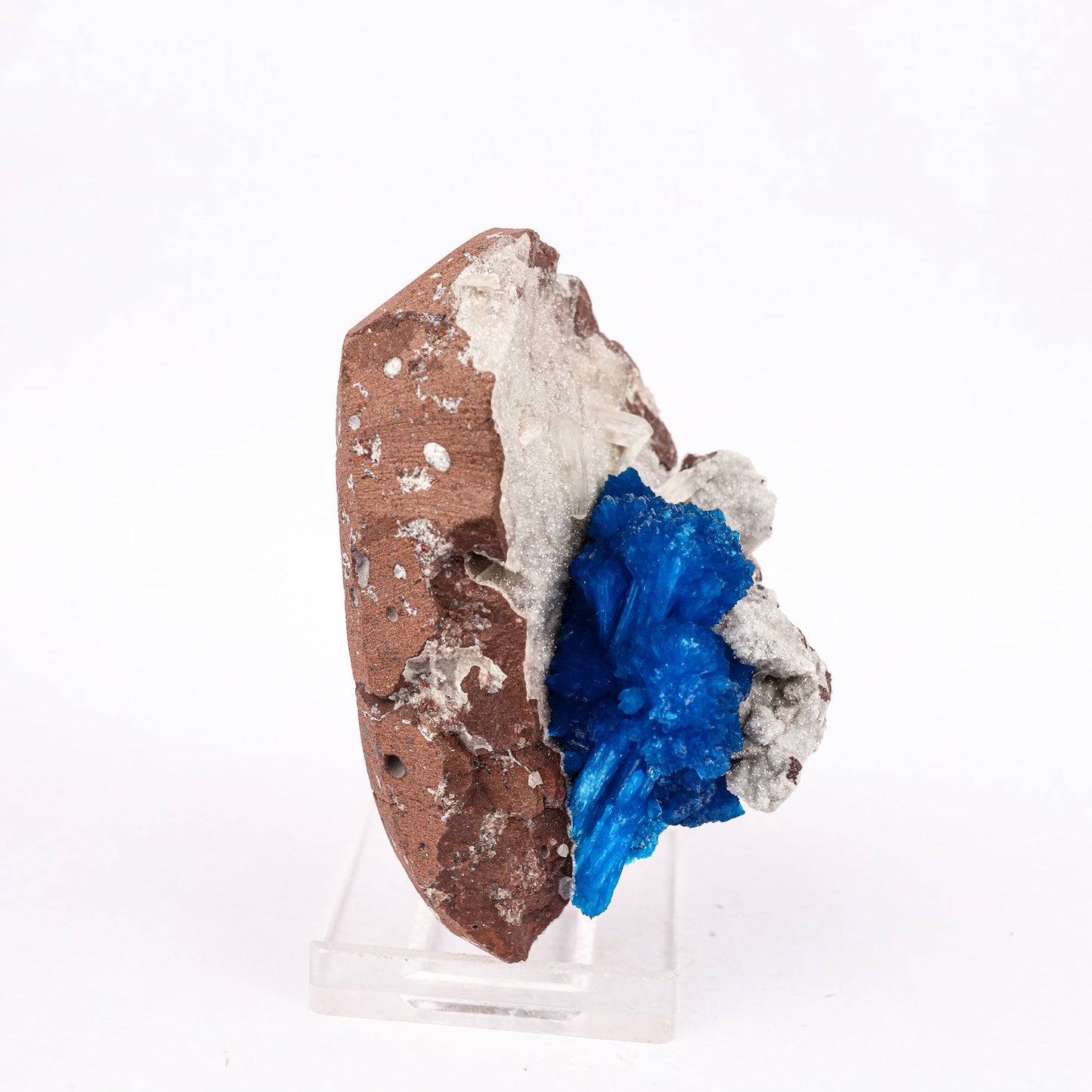 Cavansite on Heulandite (Rare Find) Free Standing Natural Mineral Specimen # B 6294 Cavansite Superb Minerals 
