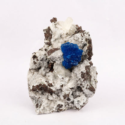 Cavansite on Heulandite (Rare Find) Free Standing Natural Mineral Specimen # B 6304 Cavansite Superb Minerals 