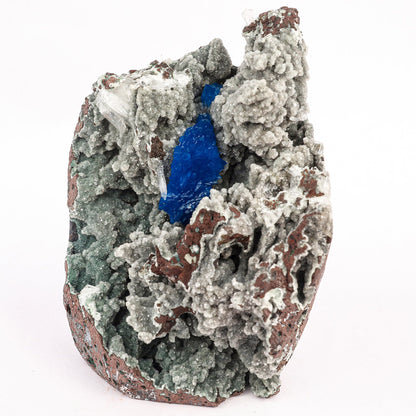 Cavansite on Heulandite (Rare Find) Free Standing Natural Mineral Specimen # B 6350 Cavansite Superb Minerals 