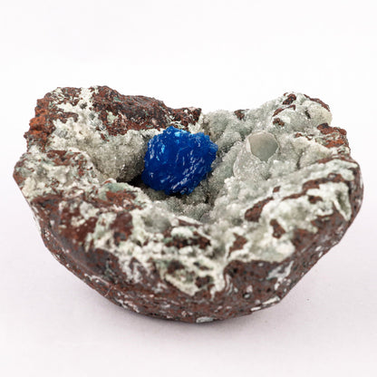 Cavansite on Heulandite (Rare Find) Free Standing Natural Mineral Specimen # B 6357 Cavansite Superb Minerals 