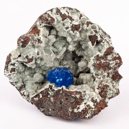 Cavansite on Heulandite (Rare Find) Free Standing Natural Mineral Specimen # B 6357 Cavansite Superb Minerals 