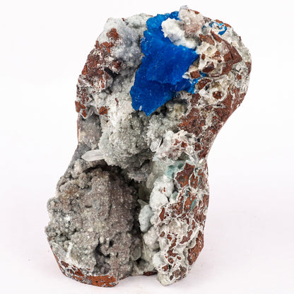 Cavansite on Heulandite (Rare Find) Free Standing Natural Mineral Specimen # B 6362 Cavansite Superb Minerals 