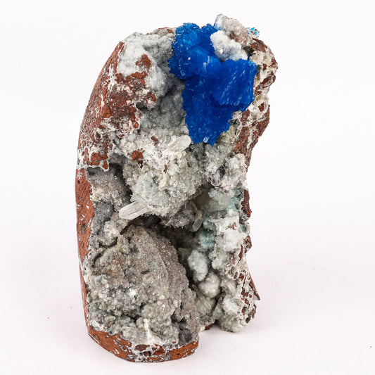 Cavansite on Heulandite (Rare Find) Free Standing Natural Mineral Specimen # B 6362 Cavansite Superb Minerals 