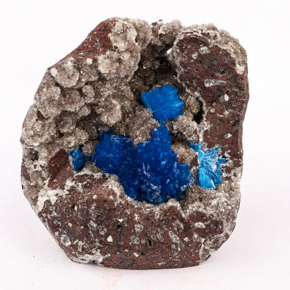 Cavansite on Heulandite (Rare Find) Free Standing Natural Mineral Specimen # B 6365 Cavansite Superb Minerals 
