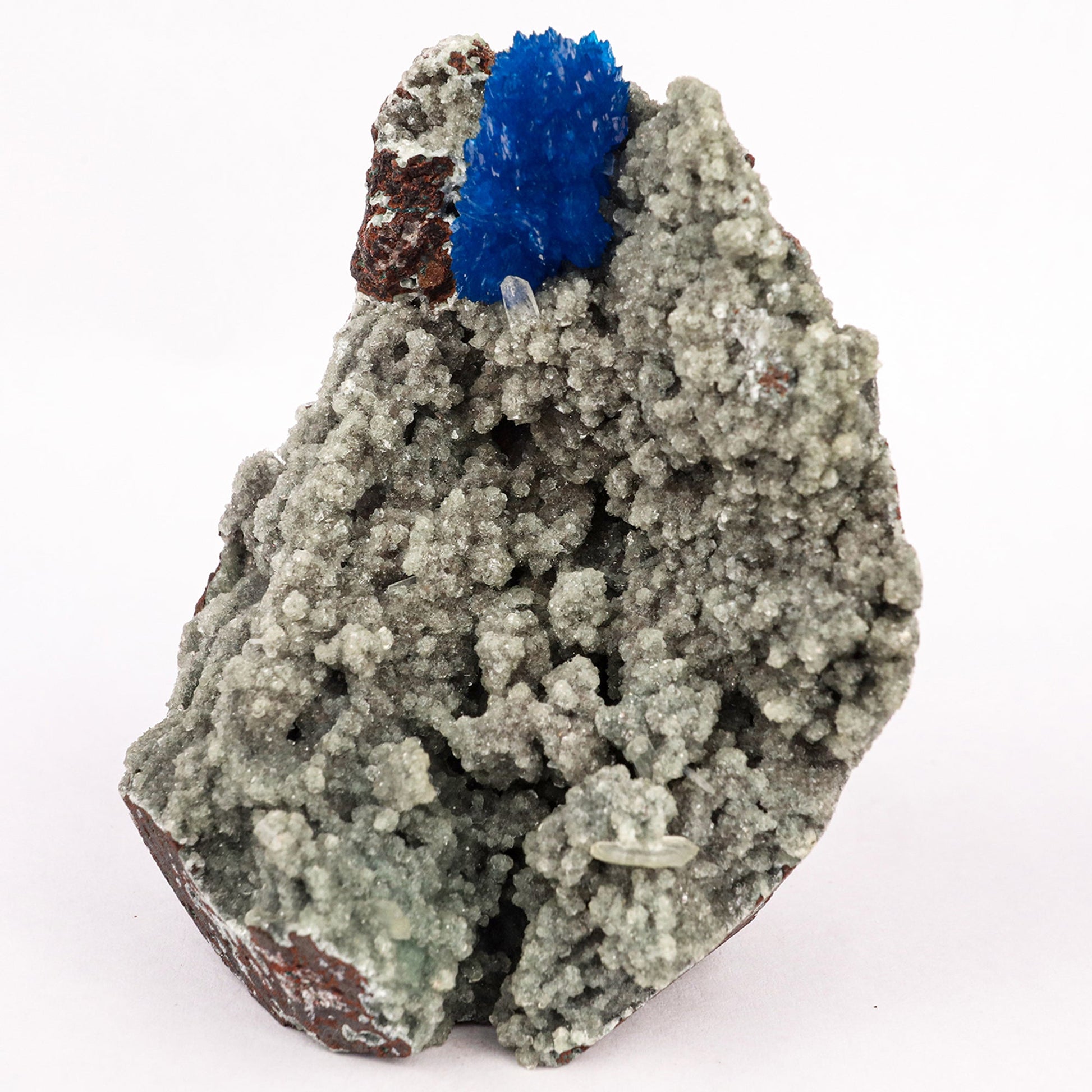 Cavansite on Heulandite (Rare Find) Free Standing Natural Mineral Specimen # B 6368 Cavansite Superb Minerals 