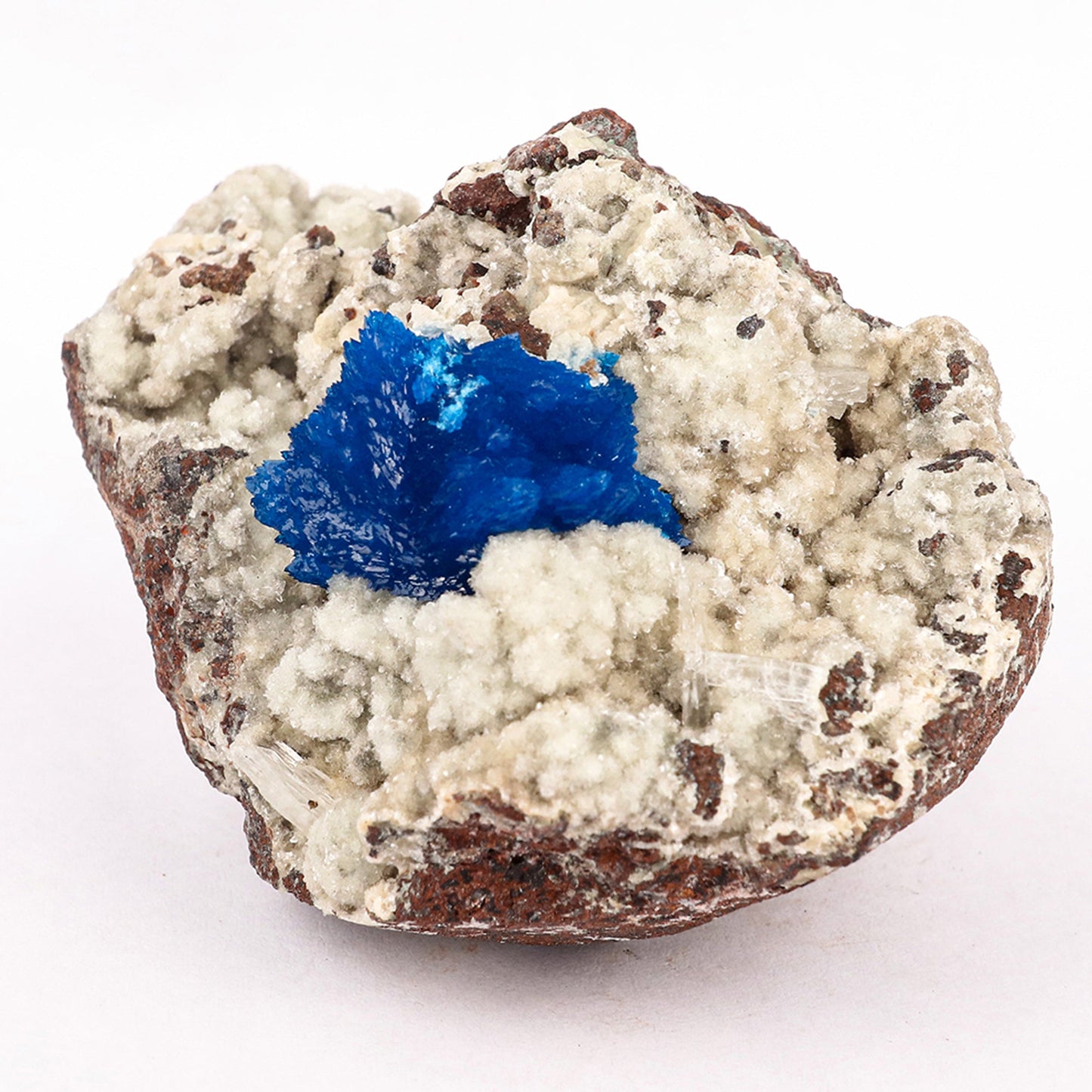 Cavansite on Heulandite (Rare Find) Free Standing Natural Mineral Specimen # B 6374 Cavansite Superb Minerals 