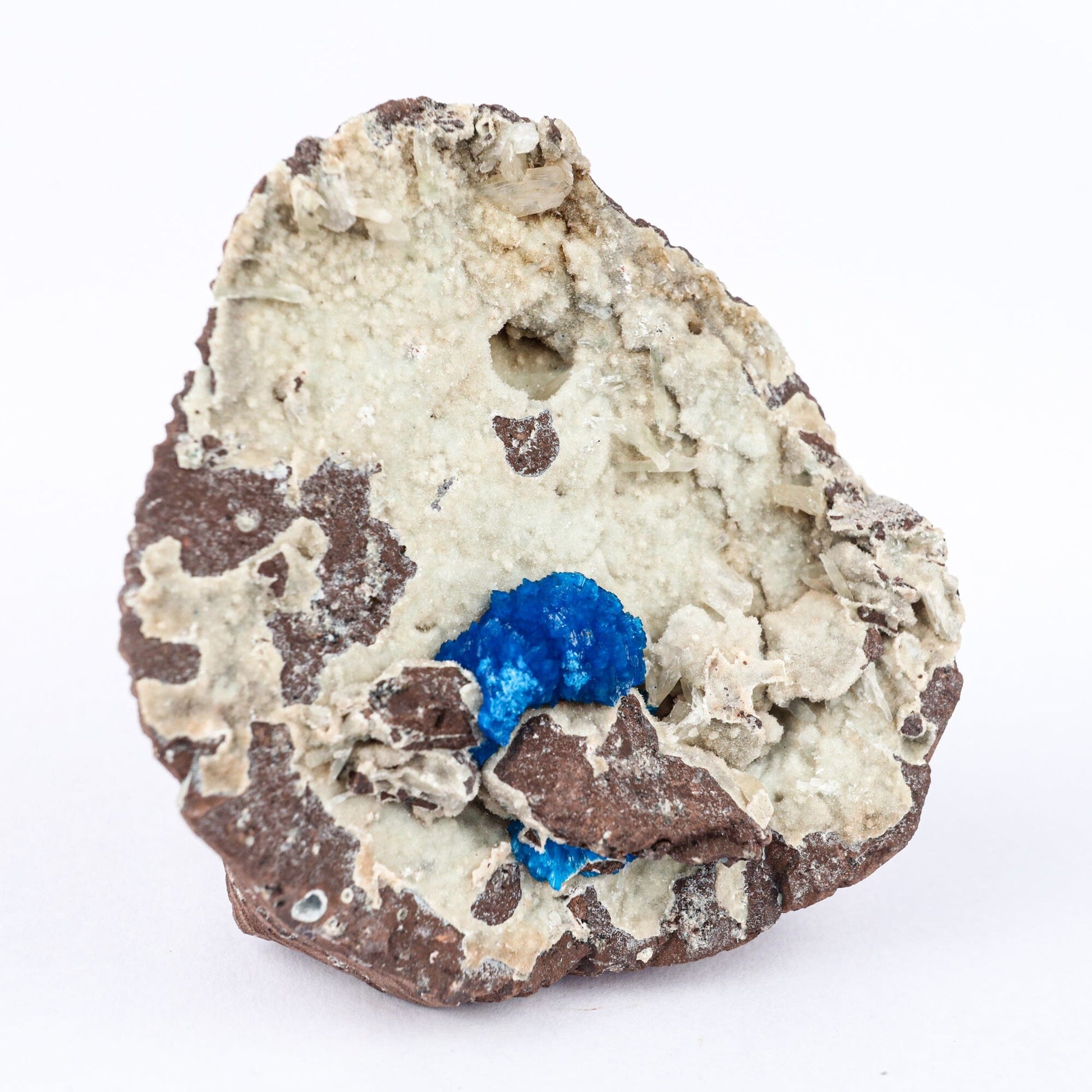Cavansite on Heulandite (Rare Find) Free Standing Natural Mineral Specimen # B 6494 Cavansite Superb Minerals 