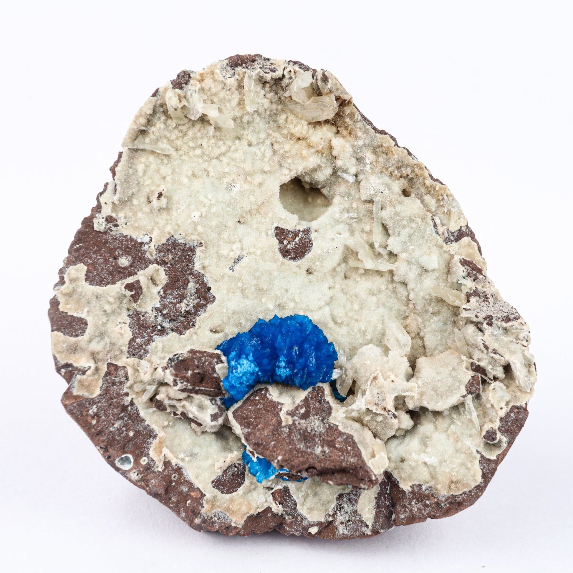Cavansite on Heulandite (Rare Find) Free Standing Natural Mineral Specimen # B 6494 Cavansite Superb Minerals 