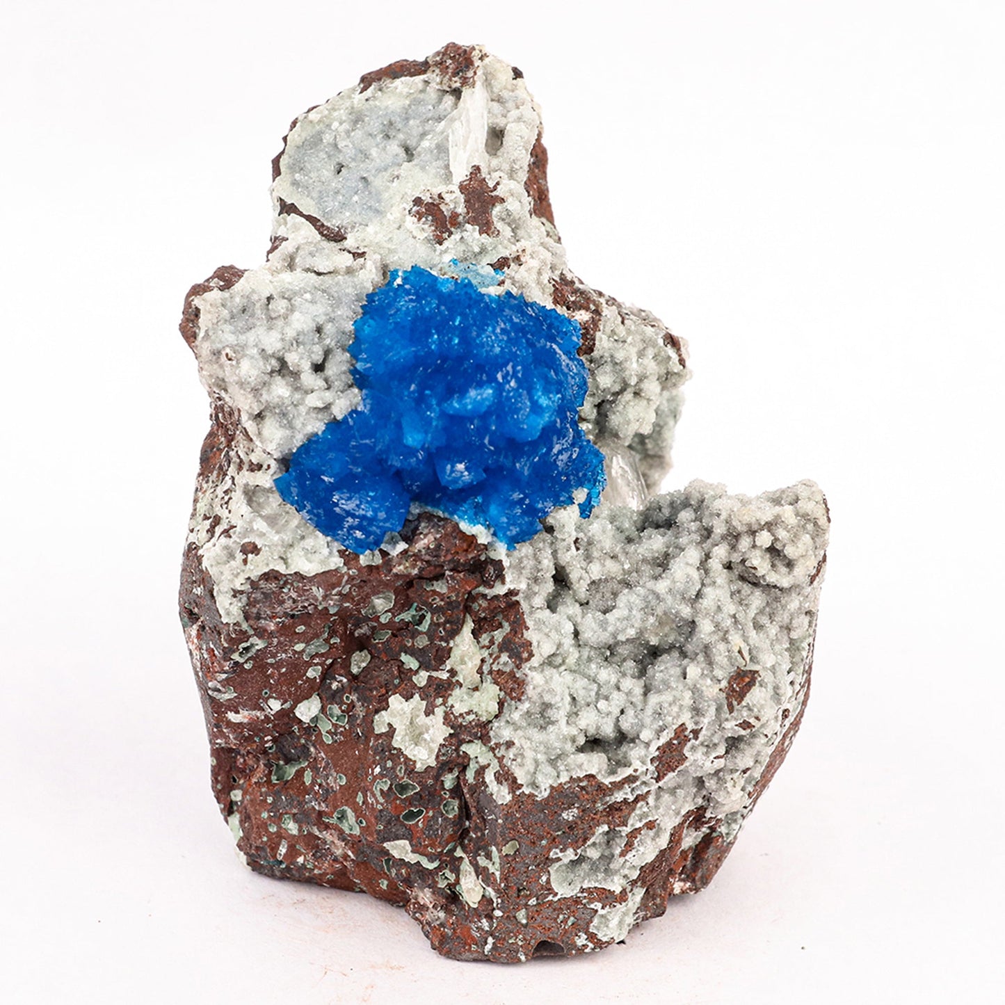 Cavansite on Heulandite (Rare Find) Natural Mineral Specimen # B 6386 Cavansite Superb Minerals 