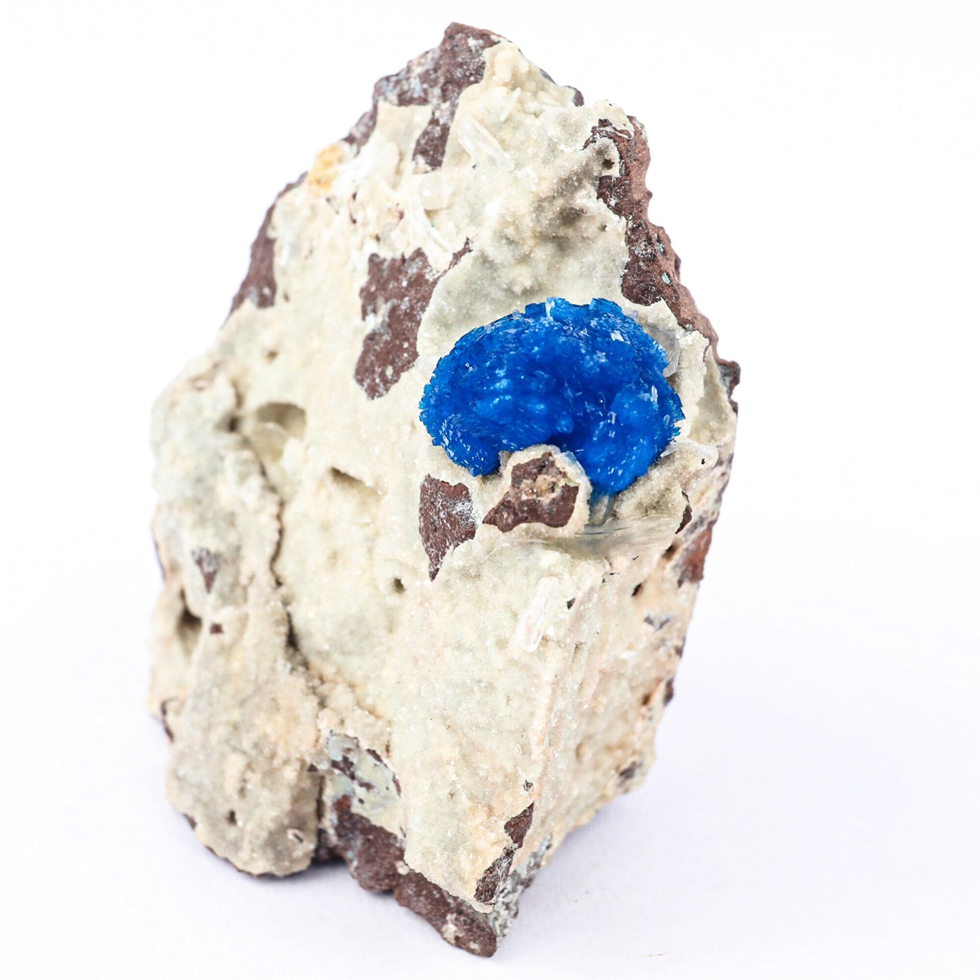 Cavansite on Heulandite (Rare Find) Natural Mineral Specimen # B 6500 Cavansite Superb Minerals 