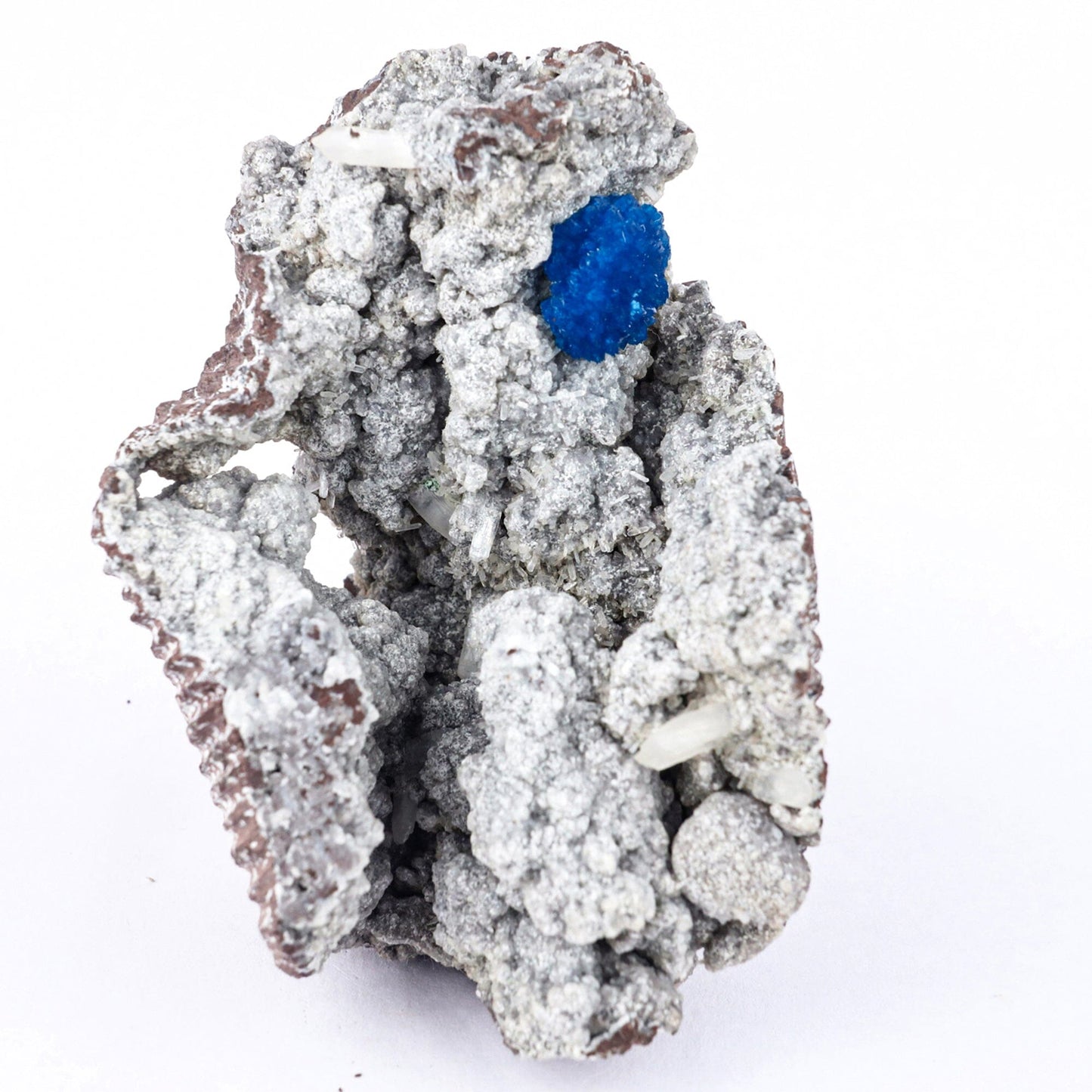 Cavansite on Heulandite (Rare Find) Natural Mineral Specimen # B 6510 Cavansite Superb Minerals 