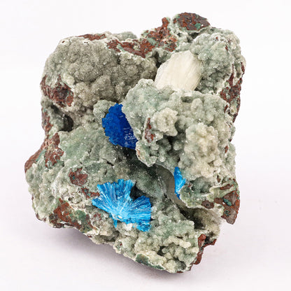 Cavansite on Heulandite With Stilbite (Rare Find) Free Standing Natural Mineral Specimen # B 6359 Cavansite Superb Minerals 