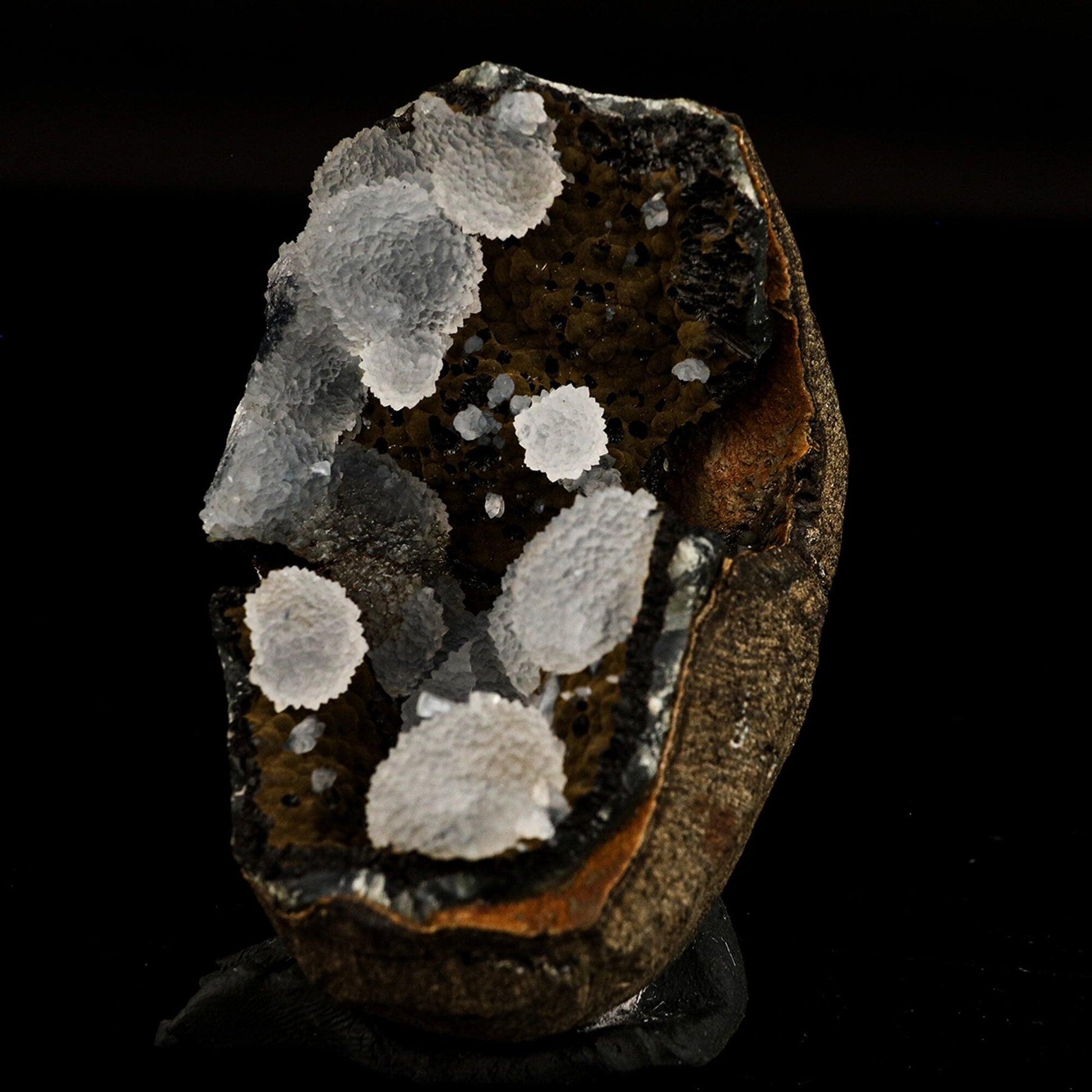 Chalcedony in Julgoldite geode Rarly found free standing Natural Mineral Specimen # B 6647 Chalcedony Superb Minerals 