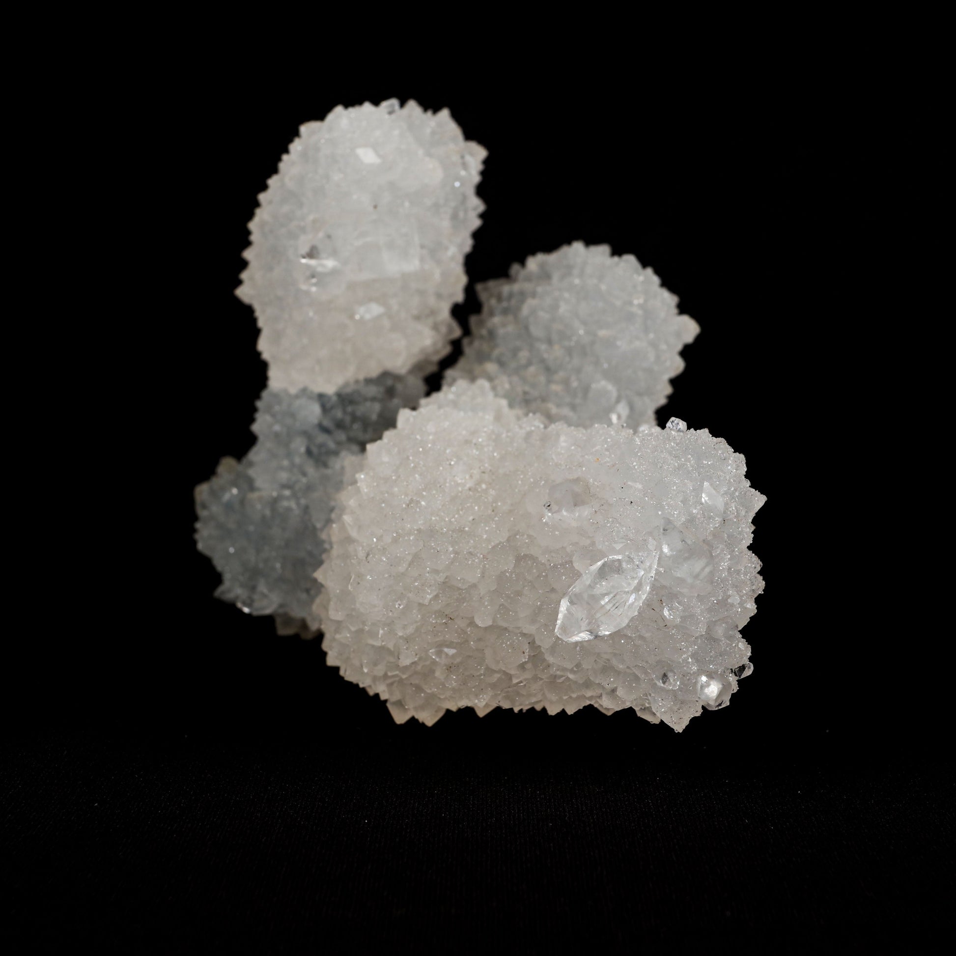 Coated Calcite On MM Quartz Natural Mineral Specimen # B 4998  https://www.superbminerals.us/products/coated-calcite-on-mm-quartz-natural-mineral-specimen-b-4998  Features:&nbsp;Scepter-shaped formation (wider cap on the end of a narrower stem) of translucent colorless calcite crystals coated on the stem with colorless quartz crystals. The calcite crystals are coated on termination. A very aesthetic piece&nbsp; In excellent condition.Primary Mineral(s): Coated Calcite