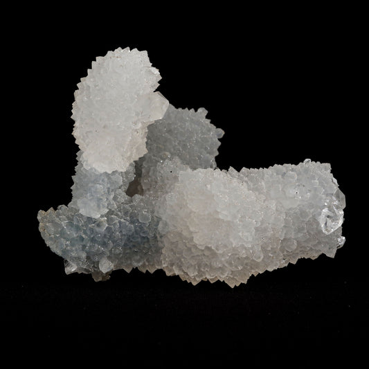 Coated Calcite On MM Quartz Natural Mineral Specimen # B 4998  https://www.superbminerals.us/products/coated-calcite-on-mm-quartz-natural-mineral-specimen-b-4998  Features:&nbsp;Scepter-shaped formation (wider cap on the end of a narrower stem) of translucent colorless calcite crystals coated on the stem with colorless quartz crystals. The calcite crystals are coated on termination. A very aesthetic piece&nbsp; In excellent condition.Primary Mineral(s): Coated Calcite