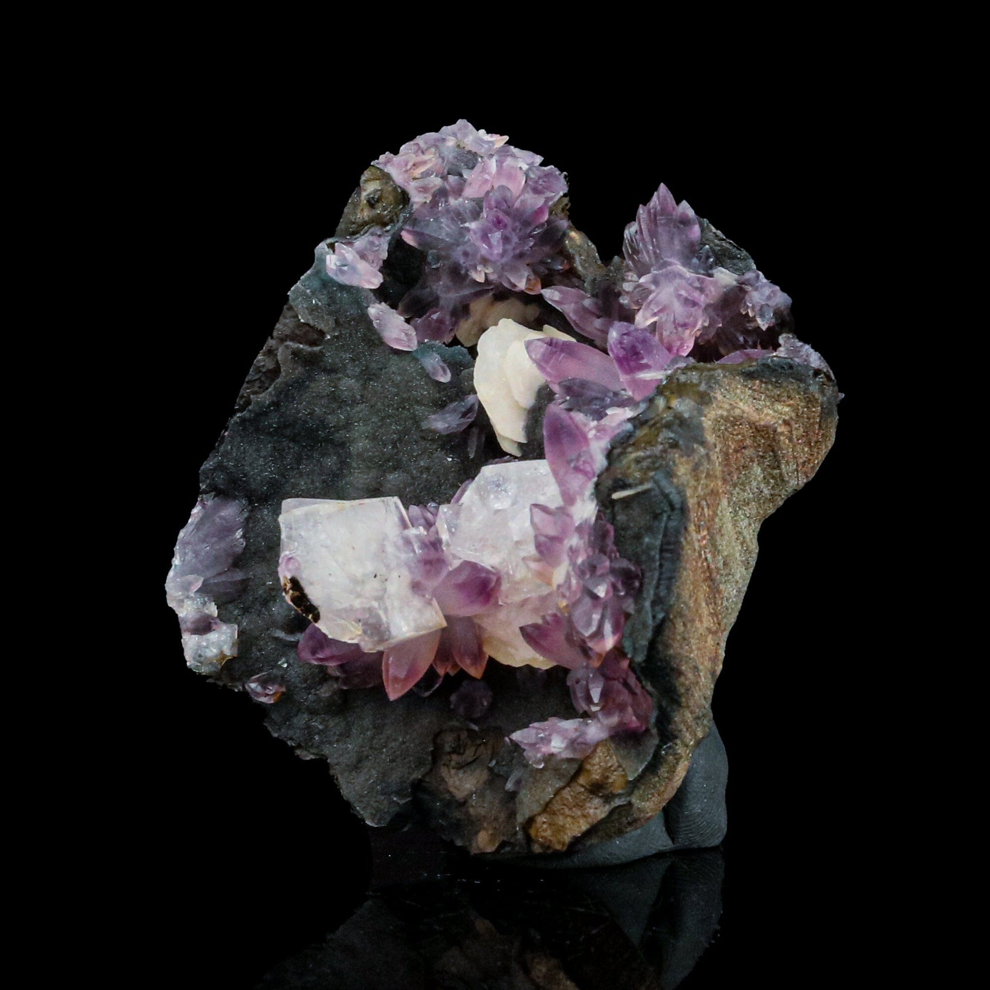 Eye Catching Amethyst, Inside Chabazite Geode Natural Mineral Specimen # B 4415 Chabazite Superb Minerals 