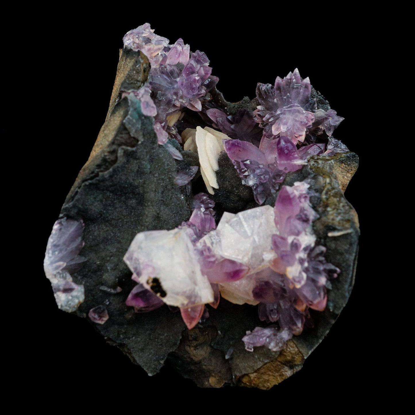 Eye Catching Amethyst, Inside Chabazite Geode Natural Mineral Specimen # B 4415 Chabazite Superb Minerals 