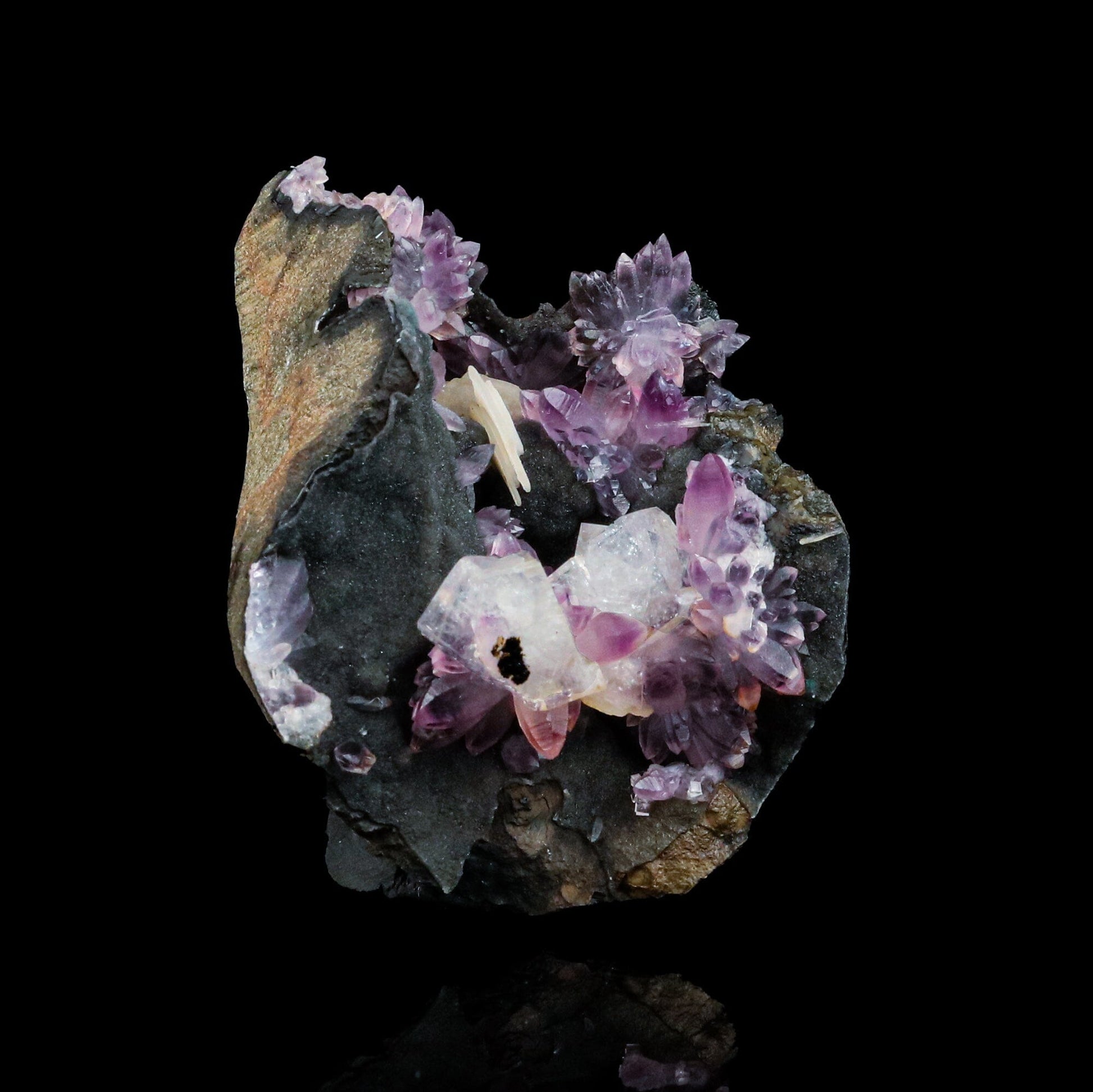 Eye Catching Amethyst, Inside Chabazite Geode Natural Mineral Specimen # B 4415 Chabazite Superb Minerals 