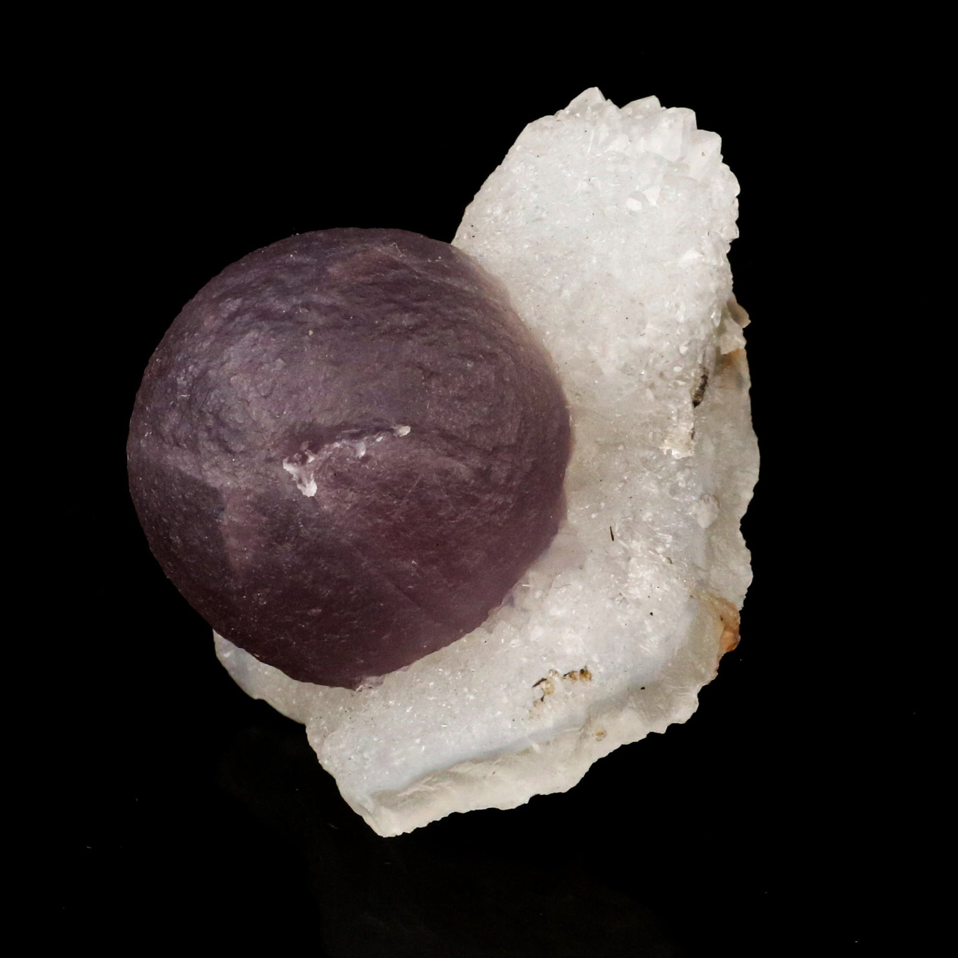 Fluorite Ball Blue on MM Quartz Natural Mineral Specimen # B 5770 Fluorite Superb Minerals 