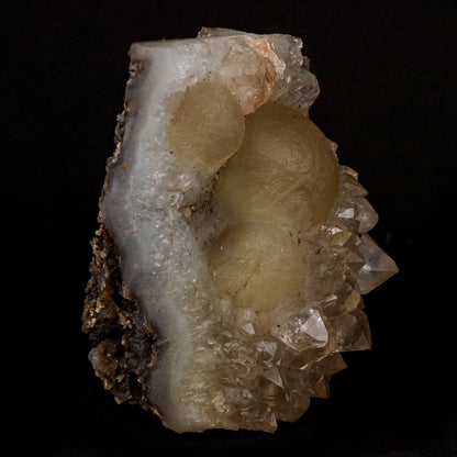 Fluorite Ball Inside MM Quartz Natural Mineral Specimen # B 5310  https://www.superbminerals.us/products/fluorite-ball-inside-mm-quartz-natural-mineral-specimen-b-5310  Features: These golden botryoidal fluorites are unique and extremely attractive. This specimen features a a very gemmy, good sized, rich golden color, fluorite "sphere" on gemmy, colorless, stubby quartz crystal matrix. Primary Mineral(s):&nbsp;Fluorite Secondary Mineral(s):&nbsp;MM QuartzMatrix:&nbsp;N/A 3.5