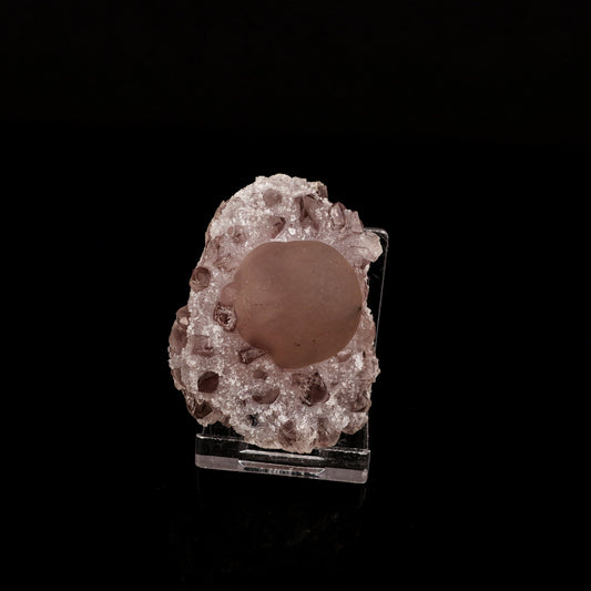 Fluorite ball on Amethyst Natural Mineral Specimen # B 6151 Fluorite Superb Minerals 