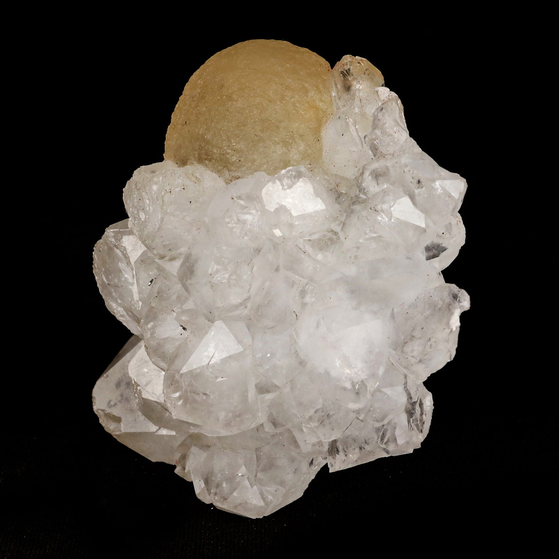 Fluorite ball on MM Quartz Natural Mineral Specimen # B 5338 Fluorite Superb Minerals 