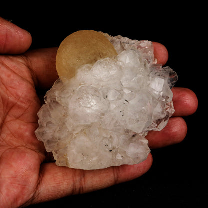 Fluorite ball on MM Quartz Natural Mineral Specimen # B 5338 Fluorite Superb Minerals 