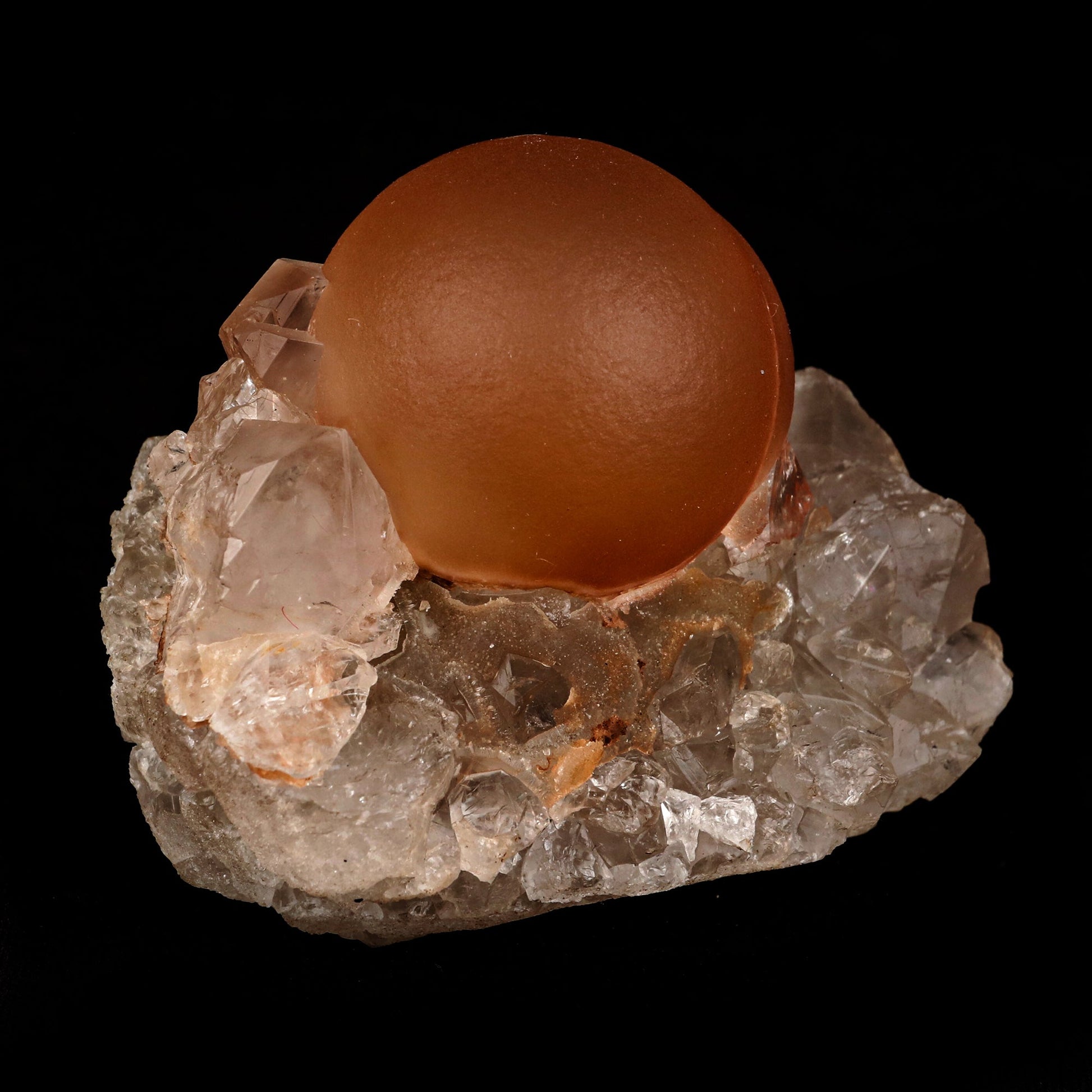 Fluorite ball on MM Quartz Natural Mineral Specimen # B 5362 Fluorite Superb Minerals 