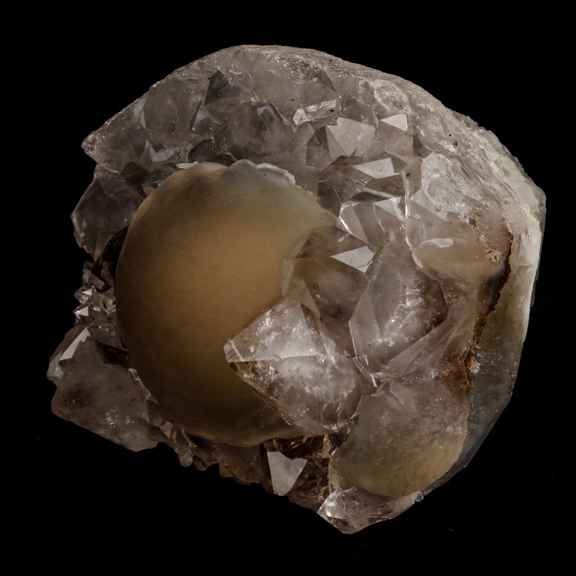 Fluorite ball on MM Quartz Natural Mineral Specimen # B 5380 Fluorite Superb Minerals 