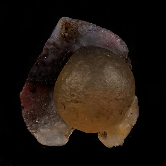 Fluorite ball on MM Quartz Natural Mineral Specimen # B 5383 Fluorite Superb Minerals 