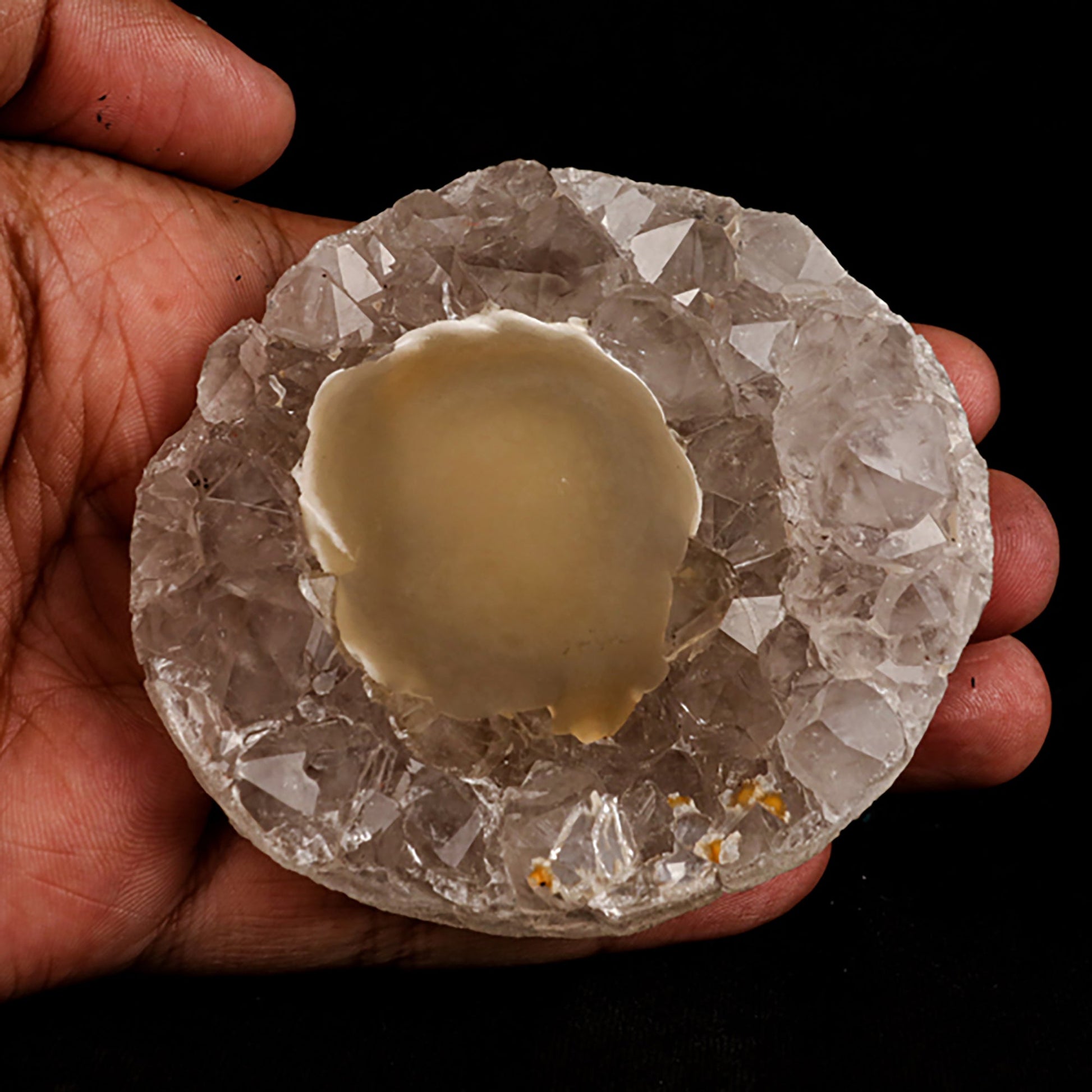 Fluorite ball on MM Quartz Natural Mineral Specimen # B 5388 Fluorite Superb Minerals 